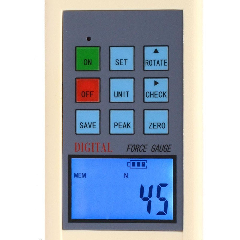 Dynamomètre traction & compression LCD à capteur externe