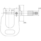 Micromètre à cadran pour parois de tube