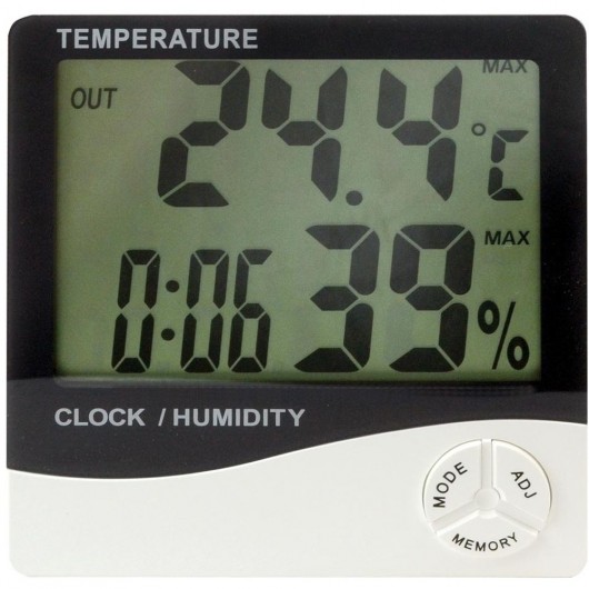 Hygromètre thermomètre 2 en 1 - Mesure le taux d'humidité
